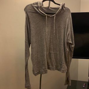 Grey soft hoodie
